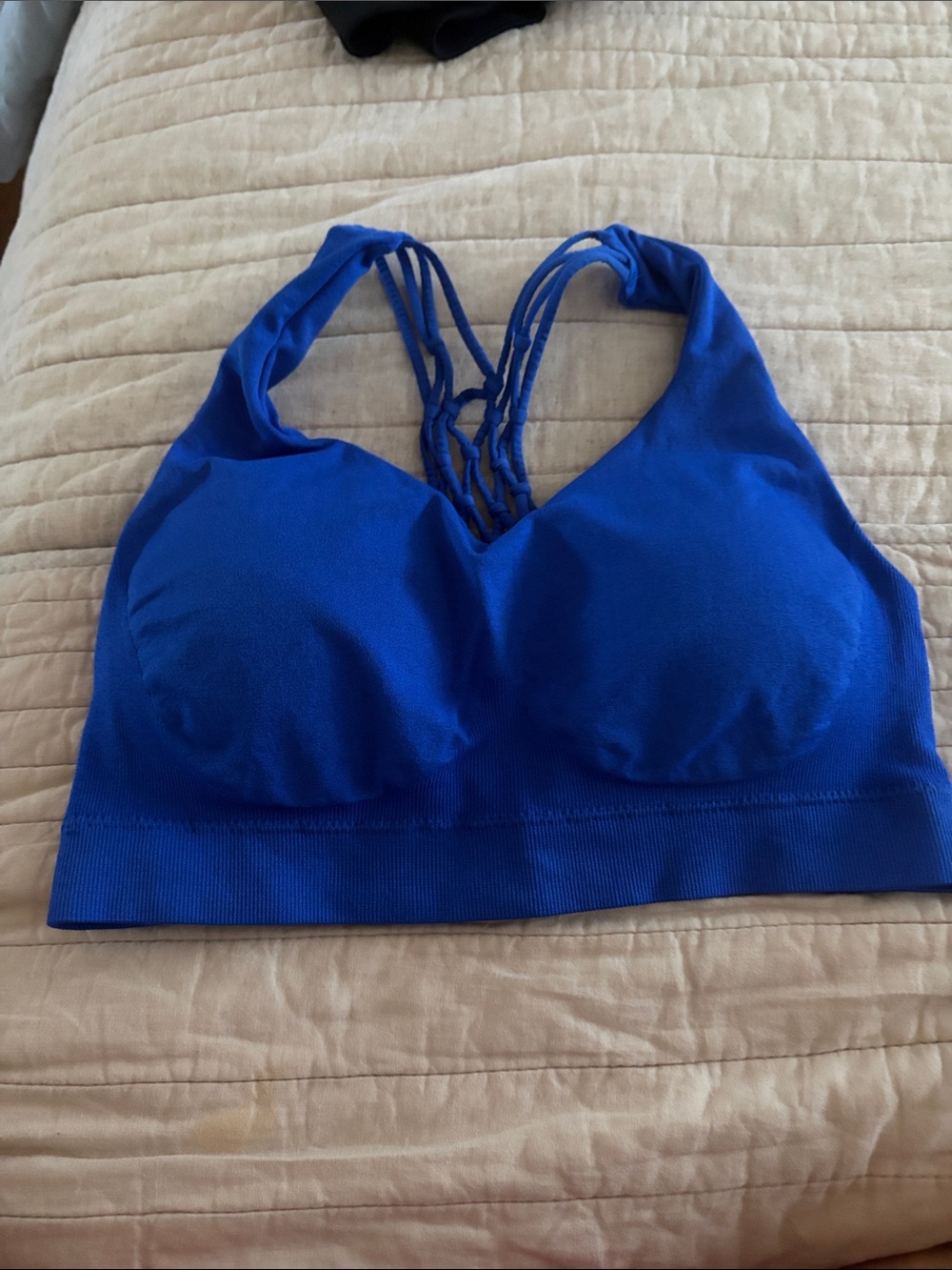 Pro-Fit Seamless Strappy Sports Bralette - Royal Blue